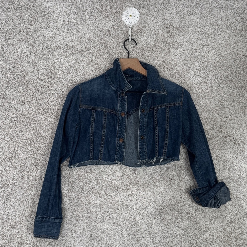 Earl‎ Jean Cropped Lightweight Jean Jacket - Small